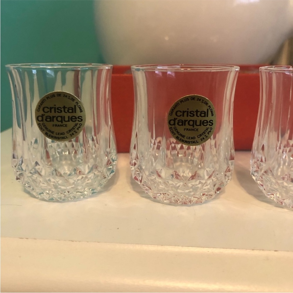 Longchamp one and a half ounce crystal glasses - Picture 6 of 8